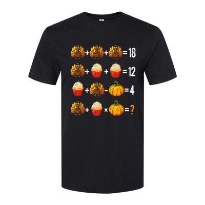 Thanksgiving Order Of Operations Quiz Math Teacher Turkey Softstyle CVC T-Shirt