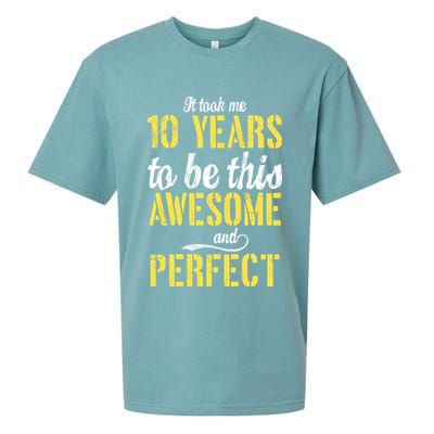 Took Me 10 Years To Be This Awesome And Perfect Sueded Cloud Jersey T-Shirt