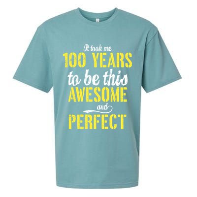 Took Me 100 Years To Be This Awesome And Perfect Sueded Cloud Jersey T-Shirt