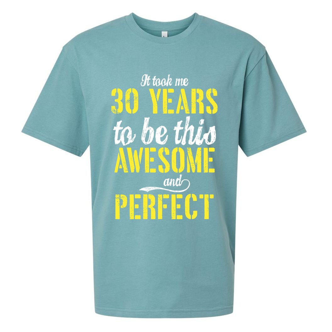 Took Me 30 Years To Be This Awesome And Perfect Sueded Cloud Jersey T-Shirt