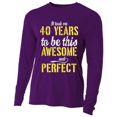 Took Me 40 Years To Be This Awesome And Perfect Cooling Performance Long Sleeve Crew