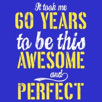Took Me 60 Years To Be This Awesome And Perfect V-Neck T-Shirt
