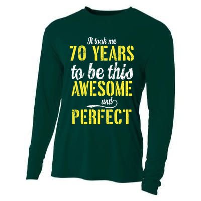 Took Me 70 Years To Be This Awesome And Perfect Cooling Performance Long Sleeve Crew