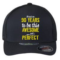 Took Me 90 Years To Be This Awesome And Perfect Flexfit Unipanel Trucker Cap