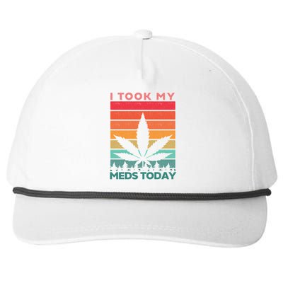 Took My Meds Today Medical Marijuana Snapback Five-Panel Rope Hat