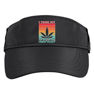 Took My Meds Today Medical Marijuana Adult Drive Performance Visor