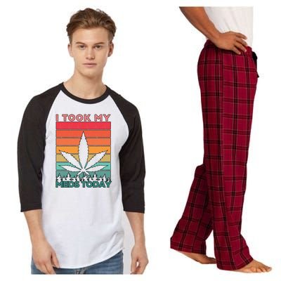 Took My Meds Today Medical Marijuana Raglan Sleeve Pajama Set