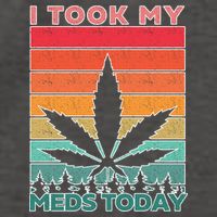Took My Meds Today Medical Marijuana Vector Backpack