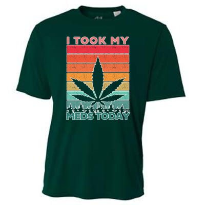 Took My Meds Today Medical Marijuana Cooling Performance Crew T-Shirt