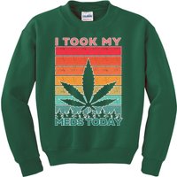 Took My Meds Today Medical Marijuana Kids Sweatshirt