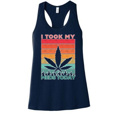 Took My Meds Today Medical Marijuana Women's Racerback Tank