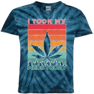 Took My Meds Today Medical Marijuana Kids Tie-Dye T-Shirt