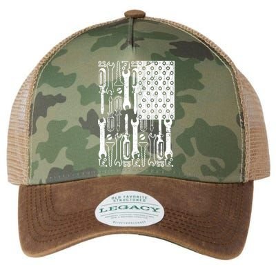 Tool American flag Mechanic Legacy Tie Dye Trucker Hat