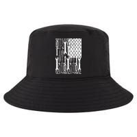Tool American flag Mechanic Cool Comfort Performance Bucket Hat