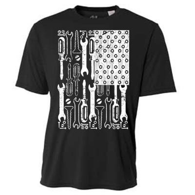 Tool American flag Mechanic Cooling Performance Crew T-Shirt