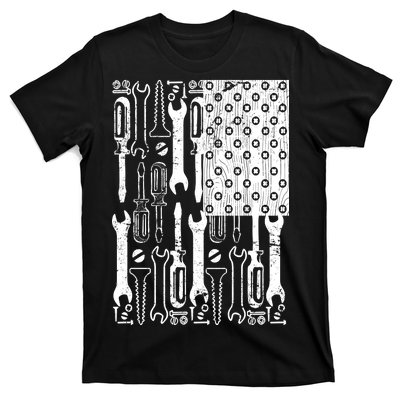 Tool American flag Mechanic T-Shirt