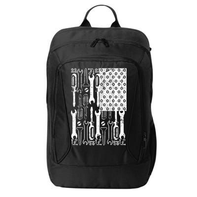 Tool American flag Mechanic City Backpack