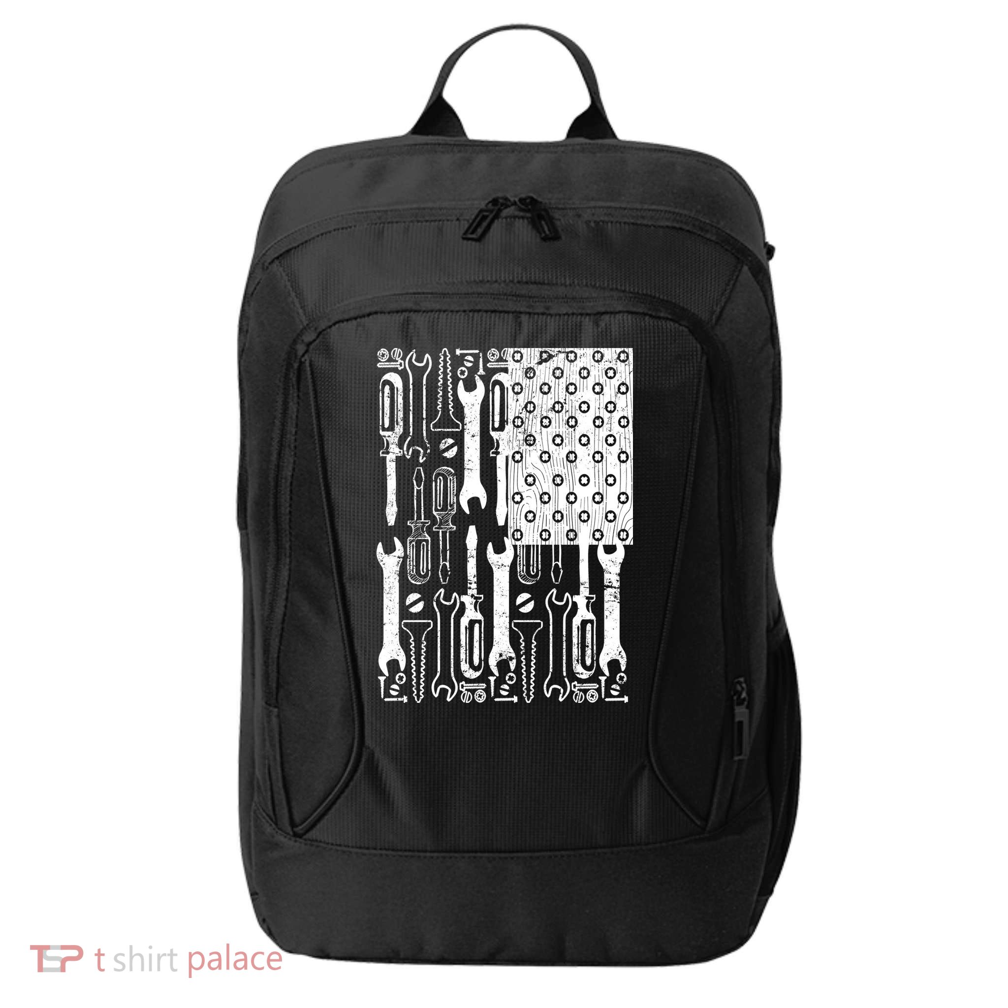 Tool American flag Mechanic City Backpack