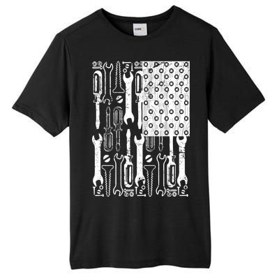 Tool American flag Mechanic Tall Fusion ChromaSoft Performance T-Shirt