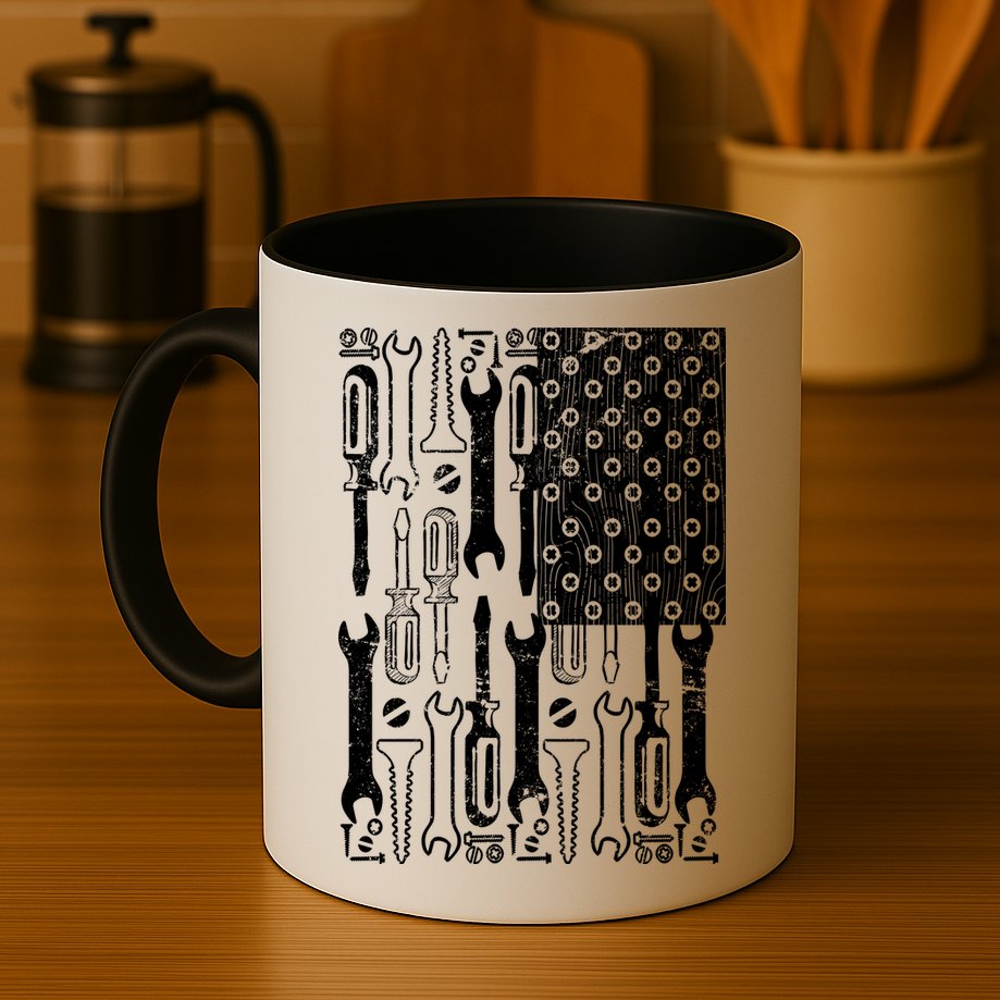Tool American flag Mechanic Mug
