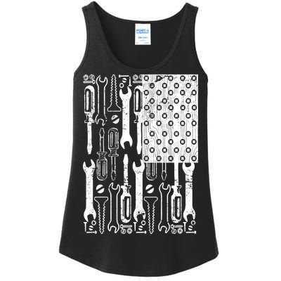 Tool American flag Mechanic Ladies Essential Tank