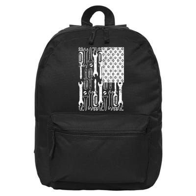 Tool American flag Mechanic 16 in Basic Backpack