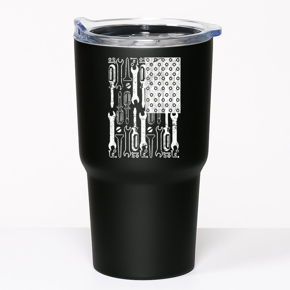 Tool American flag Mechanic Tumbler