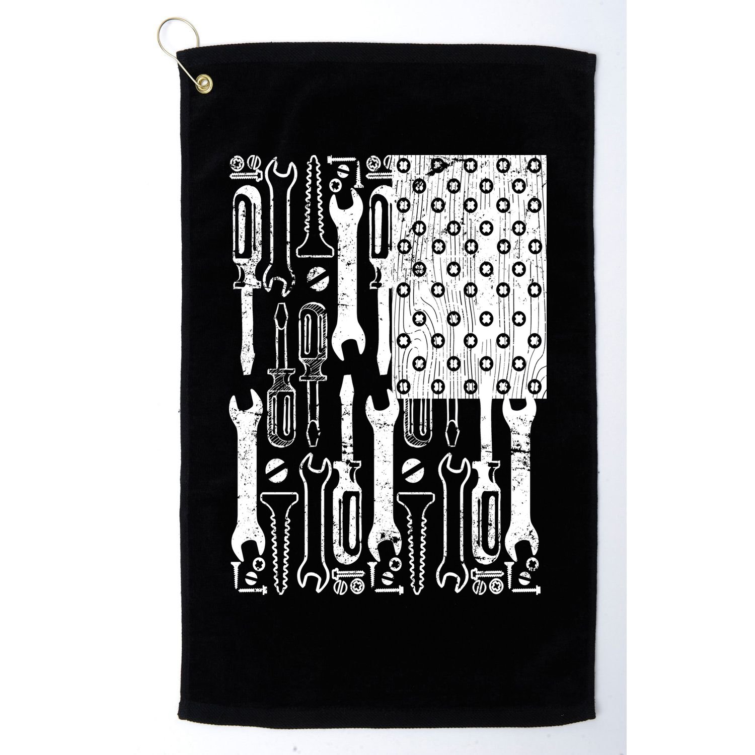 Tool American flag Mechanic Golf Towel