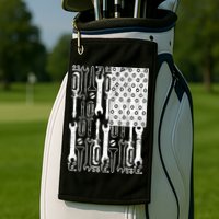 Tool American flag Mechanic Golf Towel