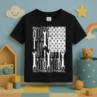 Tool American flag Mechanic Toddler T-Shirt