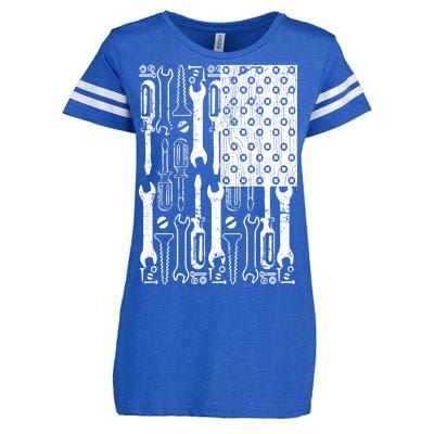 Tool American flag Mechanic Enza Ladies Jersey Football T-Shirt