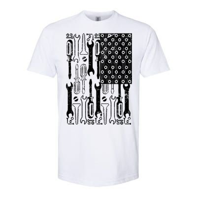 Tool American flag Mechanic Softstyle CVC T-Shirt