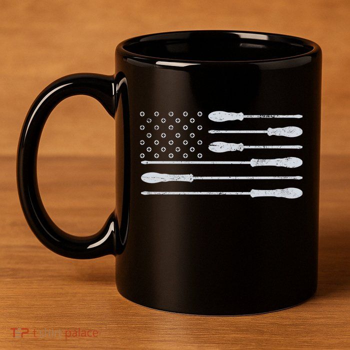 Tool Flag 11oz C Handle Ceramic Mug