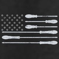 Tool Flag Crop Fleece Hoodie