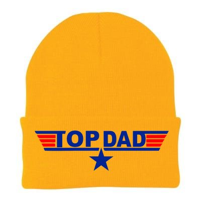 Top Dad Logo Knit Cap Winter Beanie