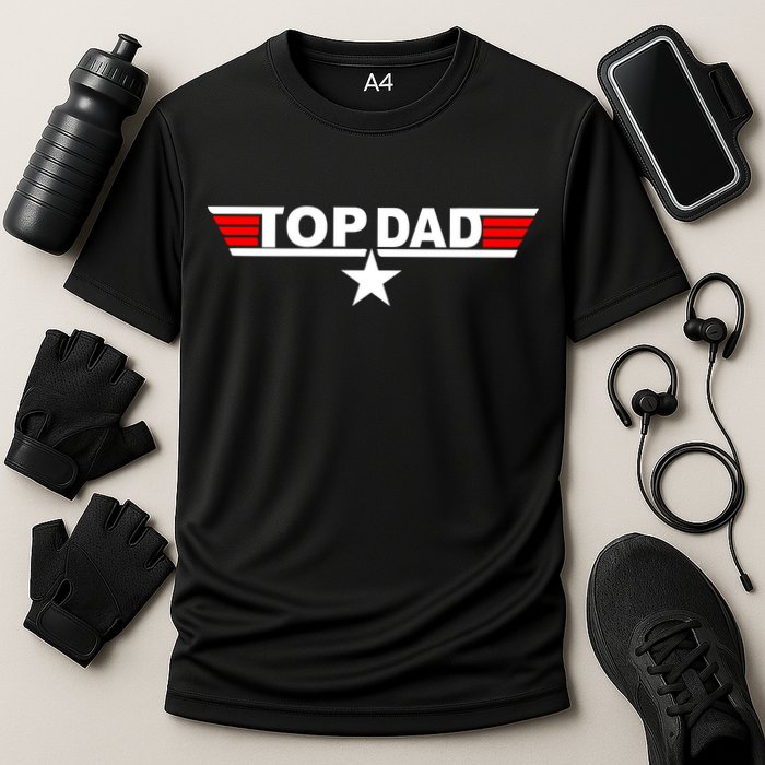 Top Dad Logo Cooling Performance Crew T-Shirt