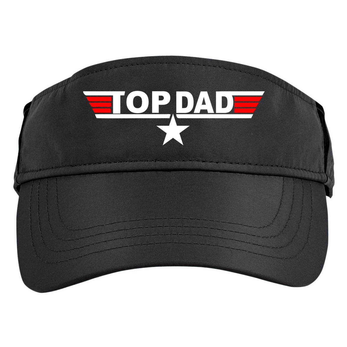 Top Dad Logo Adult Drive Performance Visor