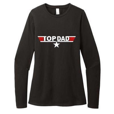 Top Dad Logo Womens CVC Long Sleeve Shirt