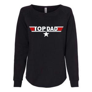 Top Dad Logo Womens California Wash Sweatshirt