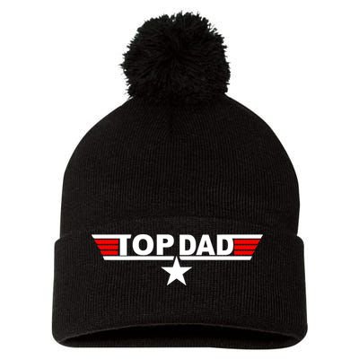 Top Dad Logo Pom Pom 12in Knit Beanie