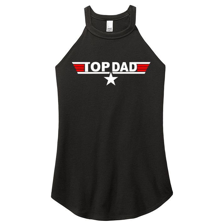 Top Dad Logo Women's Perfect Tri Rocker Tank
