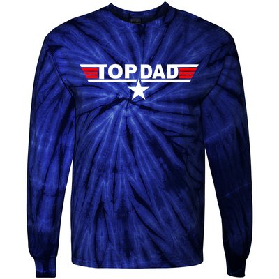 Top Dad Logo Tie-Dye Long Sleeve Shirt