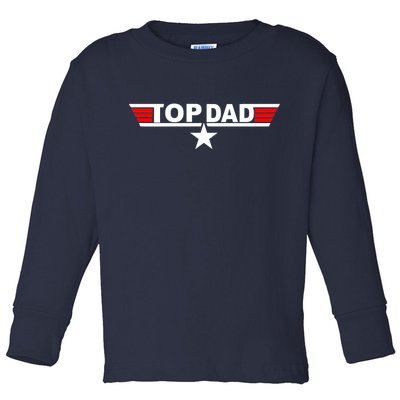 Top Dad Logo Toddler Long Sleeve Shirt