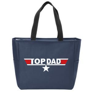 Top Dad Logo Zip Tote Bag