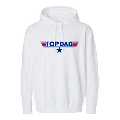 Top Dad Logo Garment-Dyed Fleece Hoodie