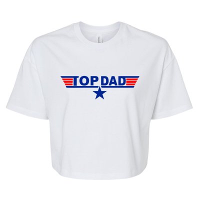 Top Dad Logo Bella+Canvas Jersey Crop Tee