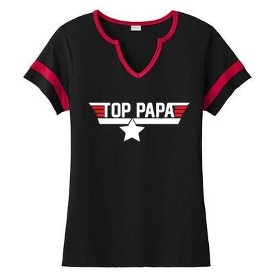 Top Papa Ladies Halftime Notch Neck Tee