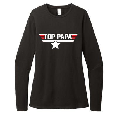 Top Papa Womens CVC Long Sleeve Shirt