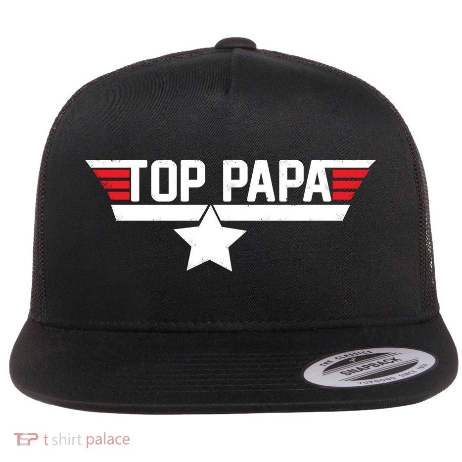 Top Papa Flat Bill Trucker Hat