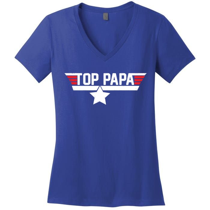 Top Papa Women's V-Neck T-Shirt